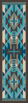Rustic Cross - Turquoise Indigo